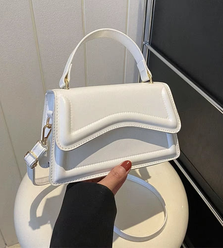 New Fashion Sling Shoulder Bag Trend PU Leather Messenger Handbags Solid Color Leisure Stylish Crossbody Bags for Women Girls